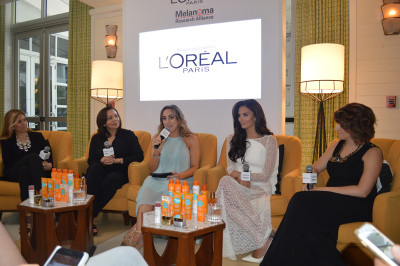 Desde la izq. Lauren Leiman, Dr. Flor Mayoral, Danielle Macaluso, Genesis Rodriguez y Malena Higuera.