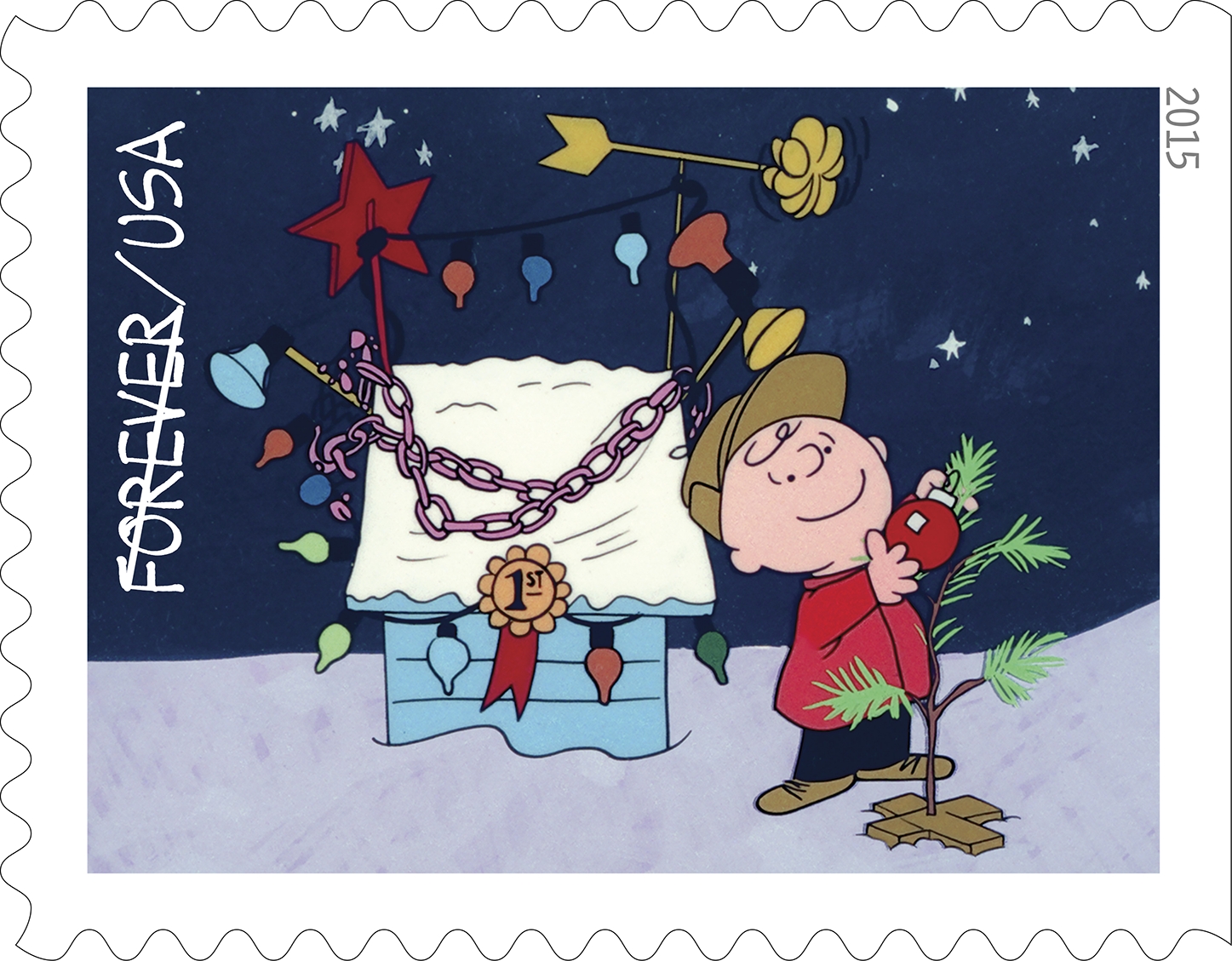 Charlie Brown Christmas Forever Stamps – La Familia de Broward