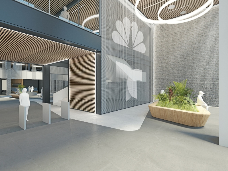 NBCUniversal Telemundo Enterprises Headquarters - Entry View (PRNewsFoto/NBCUniversal Telemundo Enterpri)