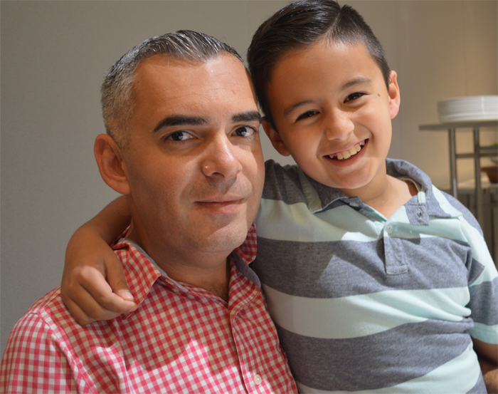 Jorge Luis Castro y su hijo Martín Castro